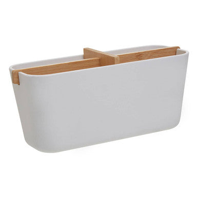 Orsina Canyon White 4 Section Modular Desk and Bathroom Organiser