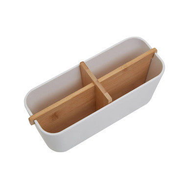 Orsina Canyon White 4 Section Modular Desk and Bathroom Organiser