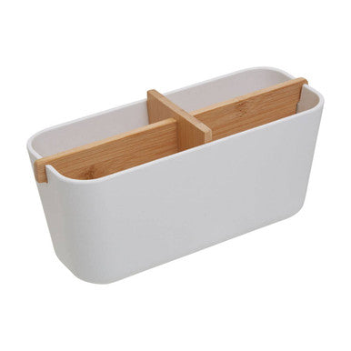 Orsina Canyon White 4 Section Modular Desk and Bathroom Organiser