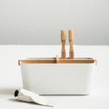 Orsina Canyon White 4 Section Modular Desk and Bathroom Organiser