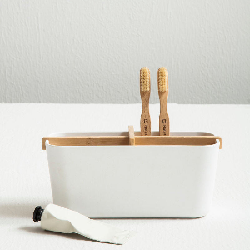 Orsina Canyon White 4 Section Modular Desk and Bathroom Organiser