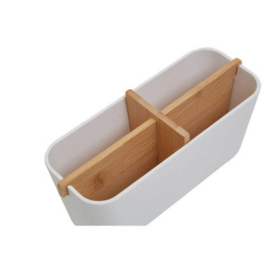 Orsina Canyon White 4 Section Modular Desk and Bathroom Organiser