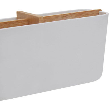 Orsina Canyon White 4 Section Modular Desk and Bathroom Organiser