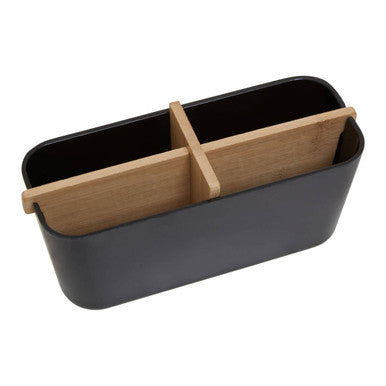 Orsina Canyon Black 4 Section Desk Organiser – Modular Storage Box