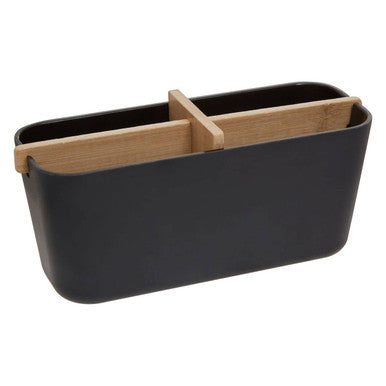 Orsina Canyon Black 4 Section Desk Organiser – Modular Storage Box