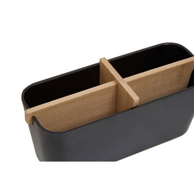 Orsina Canyon Black 4 Section Desk Organiser – Modular Storage Box