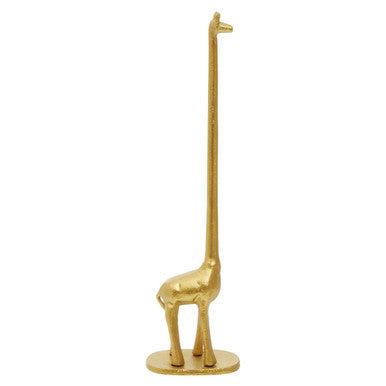 Orsina Fauna Giraffe Toilet Roll Holder – Luxury Gold Finish Decor