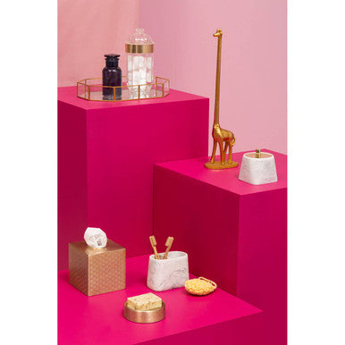 Orsina Fauna Giraffe Toilet Roll Holder – Luxury Gold Finish Decor