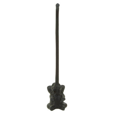 Orsina Fauna Elephant Toilet Roll Holder – Black Metal Bathroom Decor