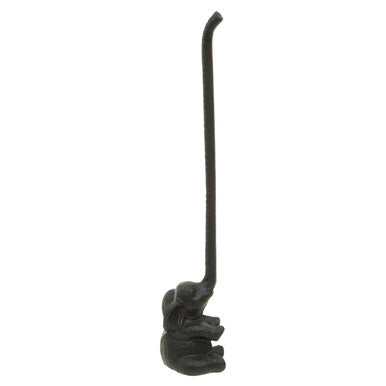 Orsina Fauna Elephant Toilet Roll Holder – Black Metal Bathroom Decor