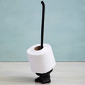 Orsina Fauna Elephant Toilet Roll Holder – Black Metal Bathroom Decor