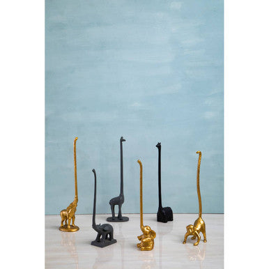 Orsina Fauna Elephant Toilet Roll Holder – Gold Finish Bathroom Decor