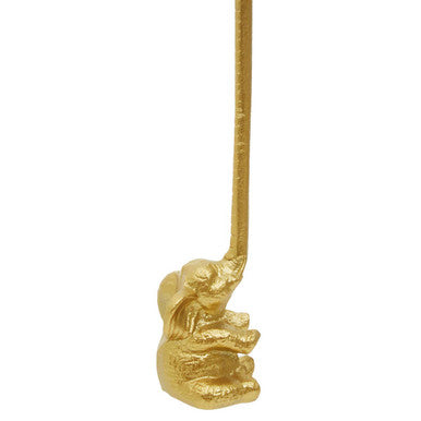 Orsina Fauna Elephant Toilet Roll Holder – Gold Finish Bathroom Decor