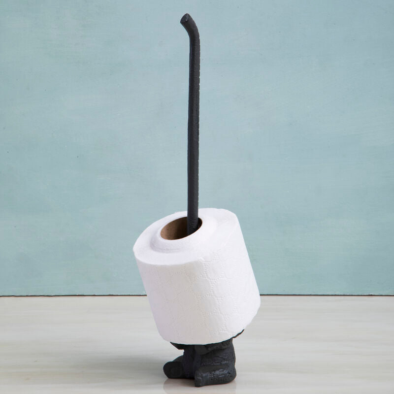 Orsina Fauna Elephant Toilet Roll Holder – Grey Finish Bathroom Decor