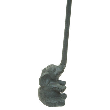 Orsina Fauna Elephant Toilet Roll Holder – Grey Finish Bathroom Decor