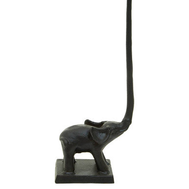 Orsina Fauna Elephant Toilet Roll Holder – Black Finish Bathroom Decor