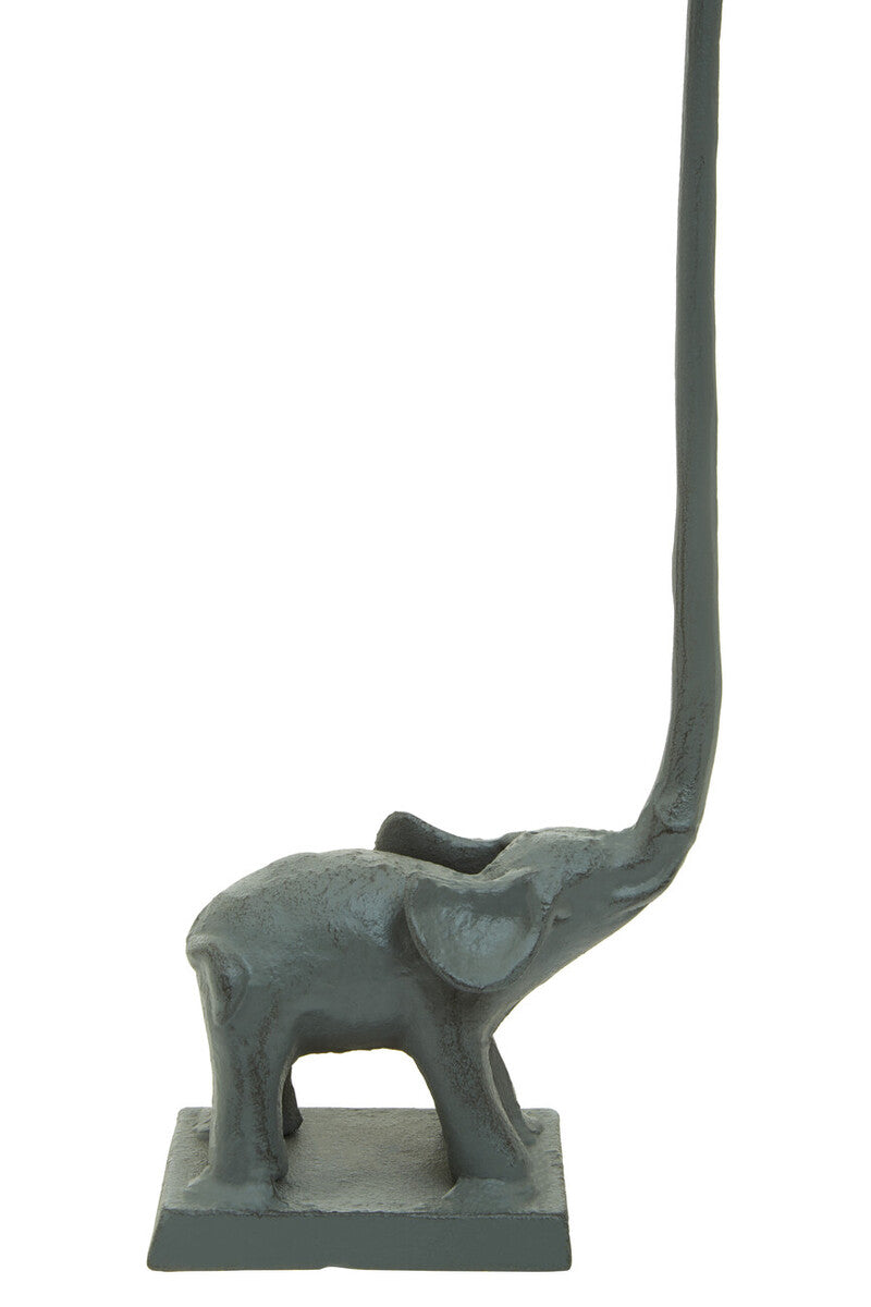 Orsina Fauna Grey Elephant Freestanding Toilet Roll Holder - Square Base