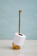 Orsina Fauna Llama Toilet Roll Holder – Gold Finish Bathroom Decor