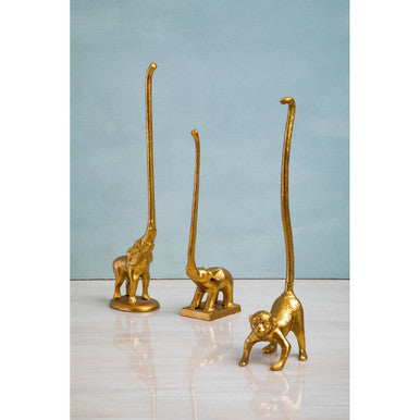 Orsina Fauna Llama Toilet Roll Holder – Gold Finish Bathroom Decor
