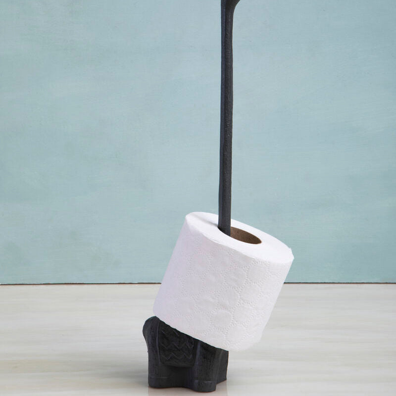 Orsina Fauna Llama Toilet Roll Holder – Grey Finish Animal Decor