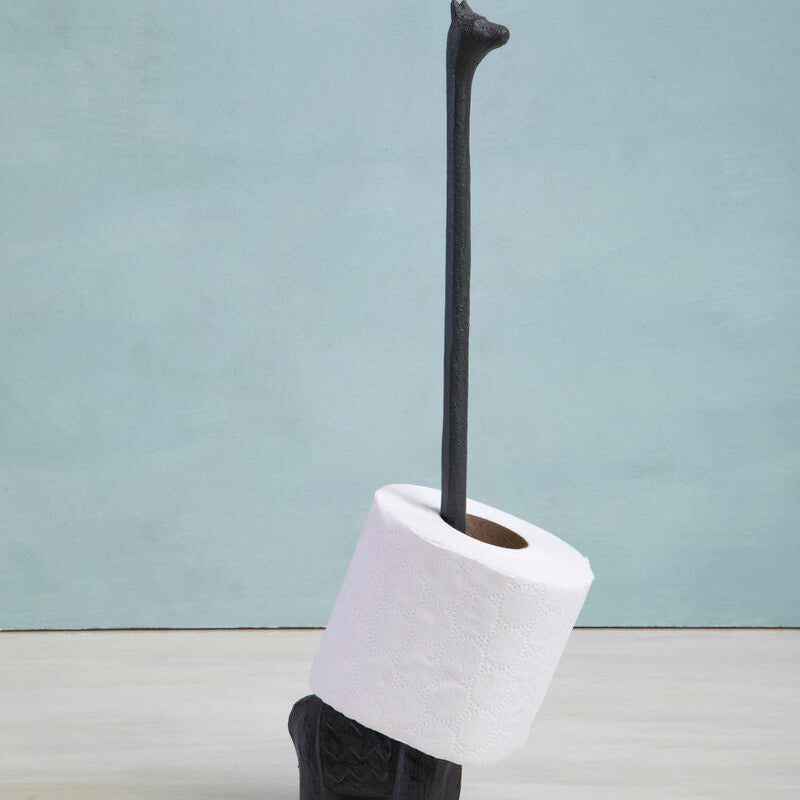 Orsina Llama Toilet Roll Holder – Black Finish Animal Bathroom Decor
