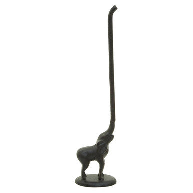Orsina Fauna Elephant Toilet Roll Holder – Black Finish Bathroom Decor