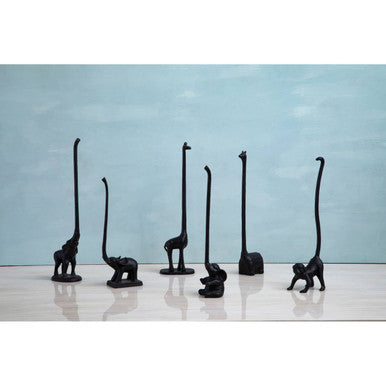 Orsina Fauna Elephant Toilet Roll Holder – Black Finish Bathroom Decor
