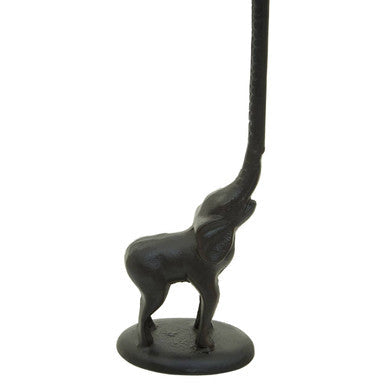 Orsina Fauna Elephant Toilet Roll Holder – Black Finish Bathroom Decor