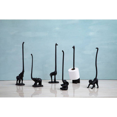 Orsina Fauna Monkey Toilet Roll Holder – Luxury Black Bathroom Decor