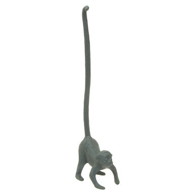Orsina Fauna Monkey Toilet Roll Holder – Grey Freestanding Bathroom Decor