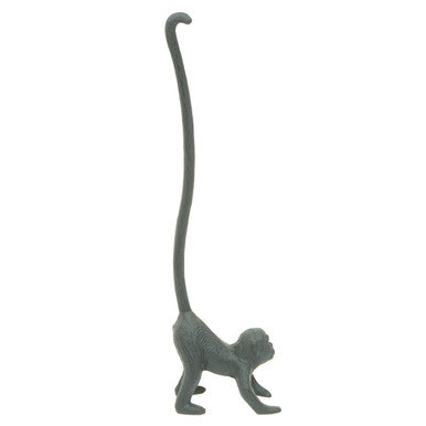 Orsina Fauna Monkey Toilet Roll Holder – Grey Freestanding Bathroom Decor