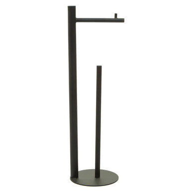 Orsina Fay Black Toilet Roll Holder – Matte Minimalist Bathroom Accessory