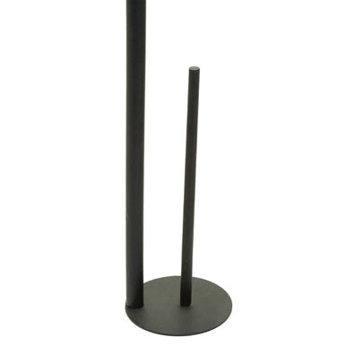 Orsina Fay Black Toilet Roll Holder – Matte Minimalist Bathroom Accessory