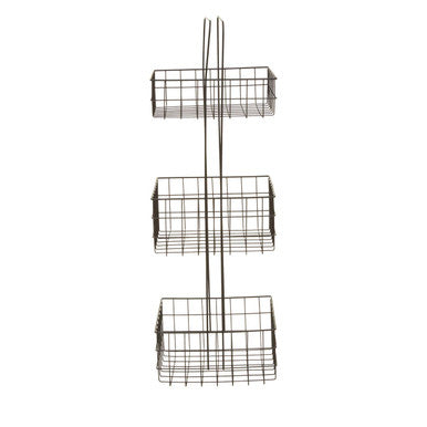 Orsina Kirby 3-Tier Black Storage Caddy | Modern Bathroom Organizer