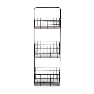 Orsina Kirby 3-Tier Black Storage Caddy | Modern Bathroom Organizer
