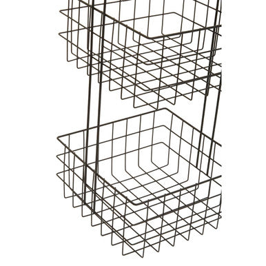 Orsina Kirby 3-Tier Black Storage Caddy | Modern Bathroom Organizer