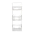Orsina Kirby Three Tier White Storage Caddy | Bathroom Countertop Organiser