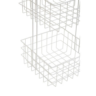 Orsina Kirby Three Tier White Storage Caddy | Bathroom Countertop Organiser