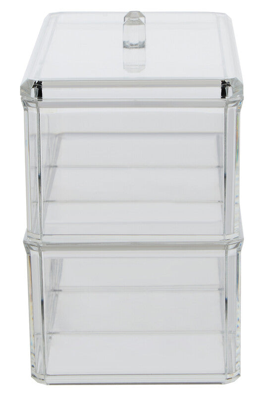 Orsina Romm 6-Compartment Clear Plastic Makeup & Cosmetic Organiser