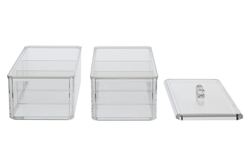 Orsina Romm 6-Compartment Clear Plastic Makeup & Cosmetic Organiser