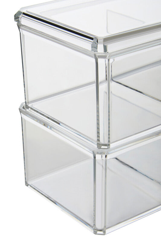 Orsina Romm 6-Compartment Clear Plastic Makeup & Cosmetic Organiser