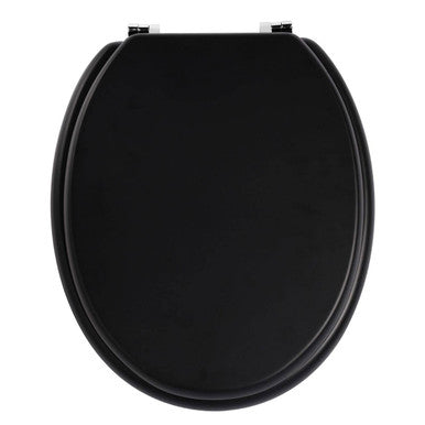 Orsina Brooks Matte Black Toilet Seat – Modern Bathroom Upgrade