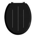 Orsina Black Toilet Seat with Diamante Detail – Luxury Modern Bathroom