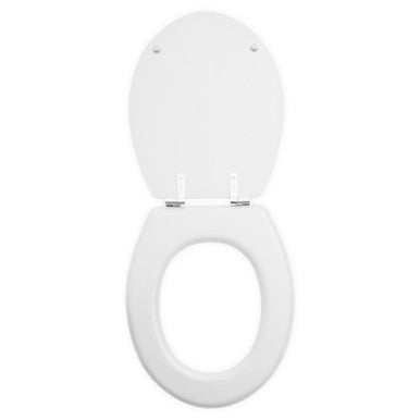 Orsina Brooks Matte White Toilet Seat – Modern Minimalist Bathroom