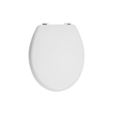 Orsina Brooks Matte White Toilet Seat – Modern Minimalist Bathroom