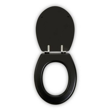 Orsina Brooks Black Panel Effect Toilet Seat – Modern Bathroom Decor