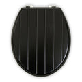 Orsina Brooks Black Panel Effect Toilet Seat – Modern Bathroom Decor