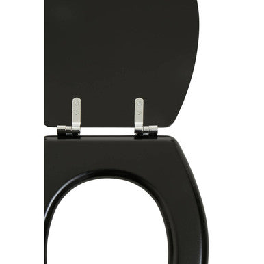 Orsina Brooks Black Panel Effect Toilet Seat – Modern Bathroom Decor