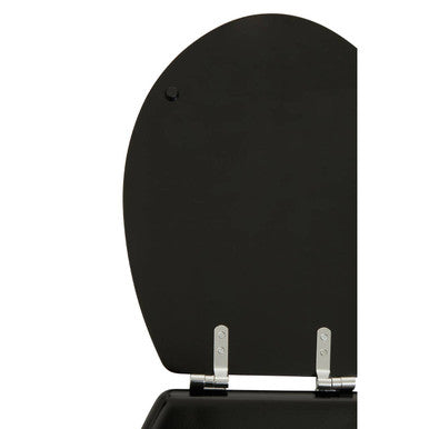 Orsina Brooks Black Panel Effect Toilet Seat – Modern Bathroom Decor