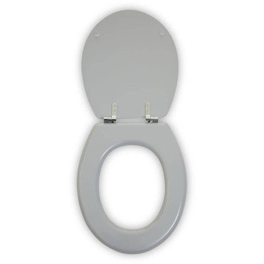 Orsina Brooks Grey Panel Effect Toilet Seat – Modern Bathroom Decor